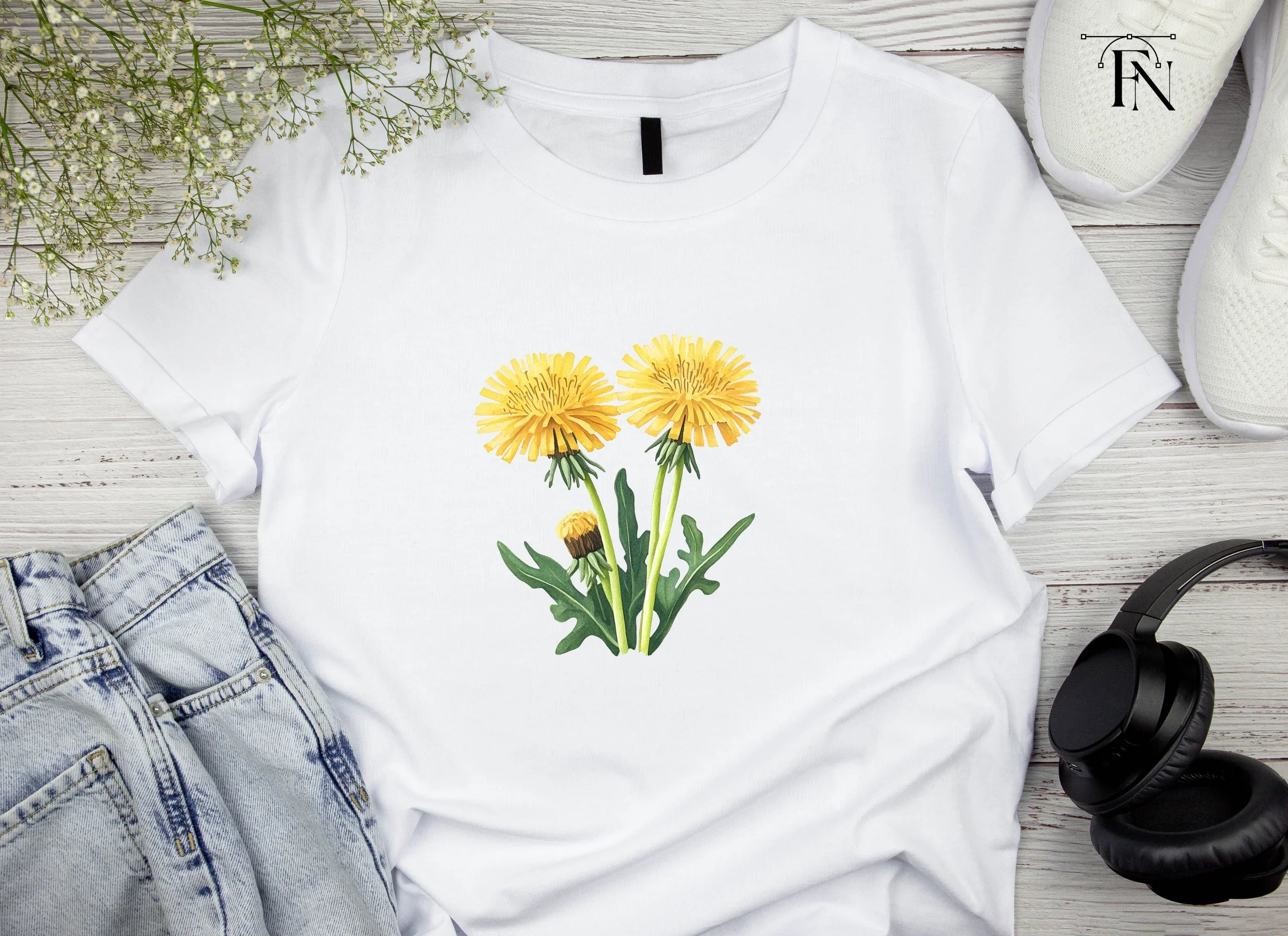 Vibrant Dandelion Blossom Clipart Bundle