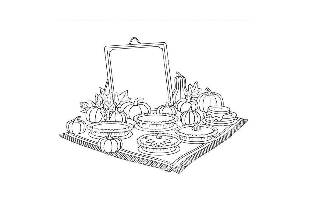 Thanksgiving Feast Coloring Books