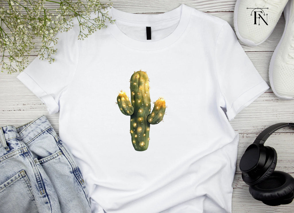 Cactus Glowing Lights Clipart Bundle