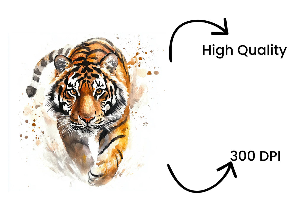 Dynamic Tiger Clipart Bundle