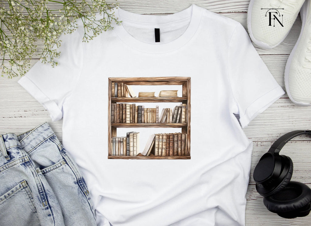 Rustic Bookshelves Clipart Bundle