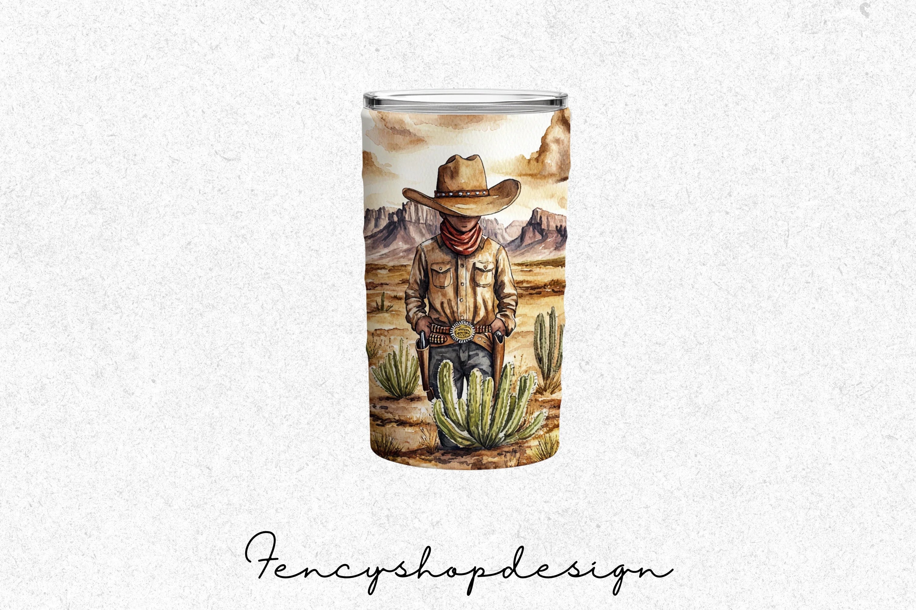 Western Cowboy Tumbler Designs Clipart Bundle