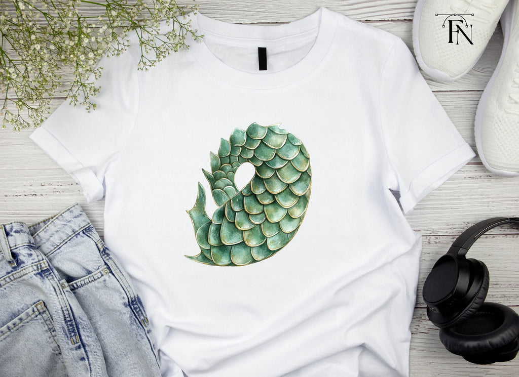 Green Dragon Scales Clipart Bundle