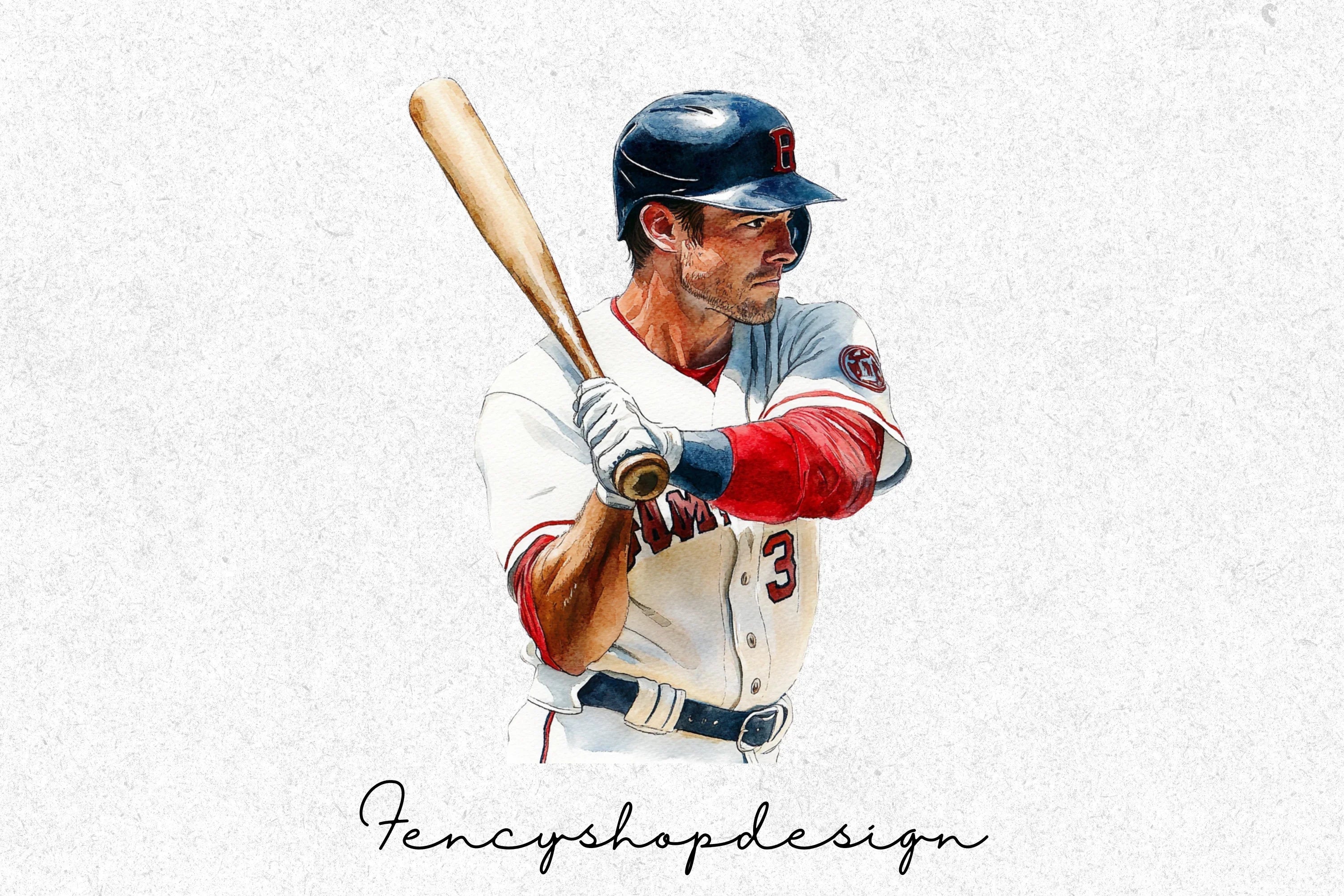 Vintage Baseball Players Clipart Bundle
