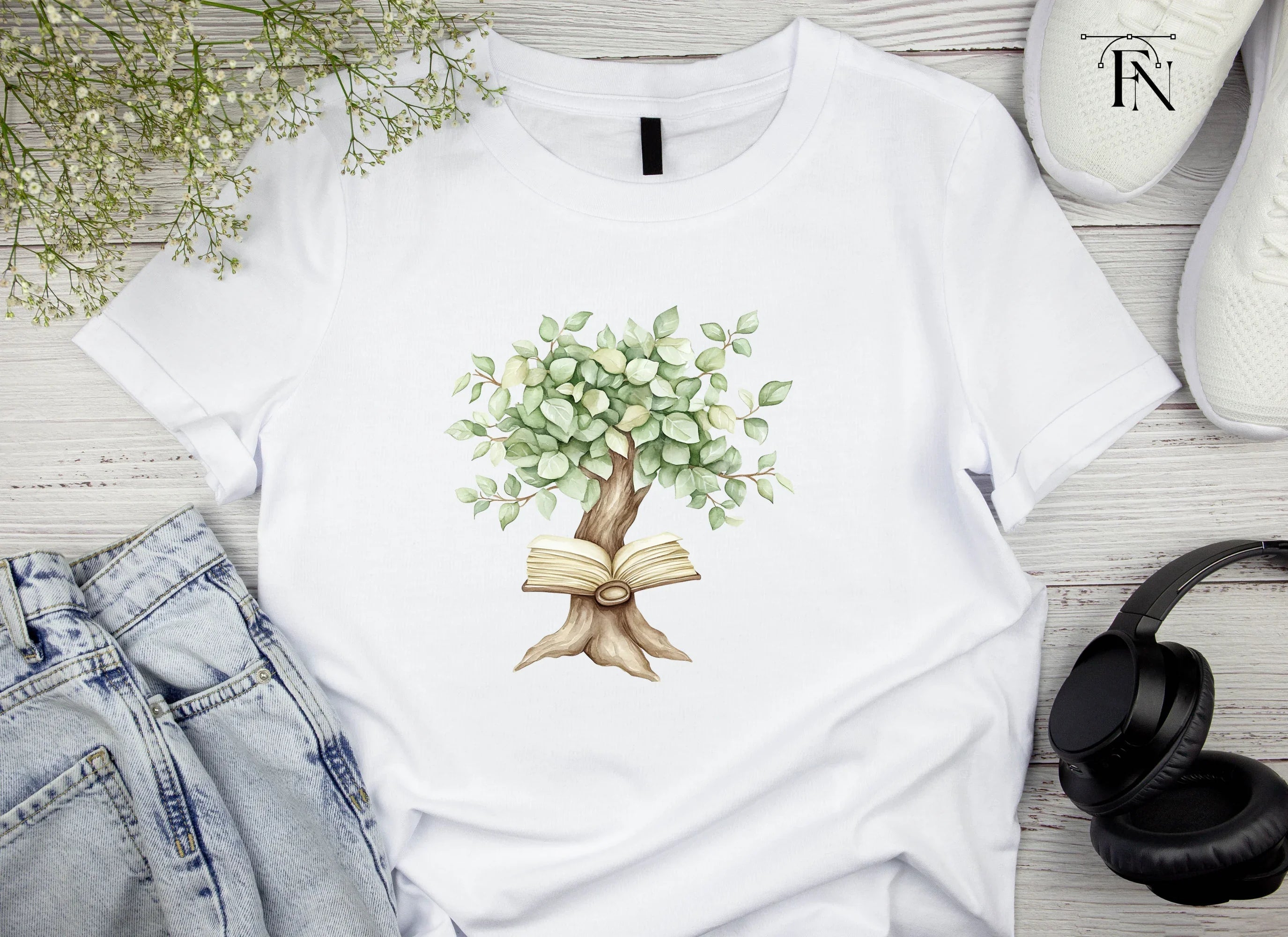Fantasy Book Trees Clipart Bundle
