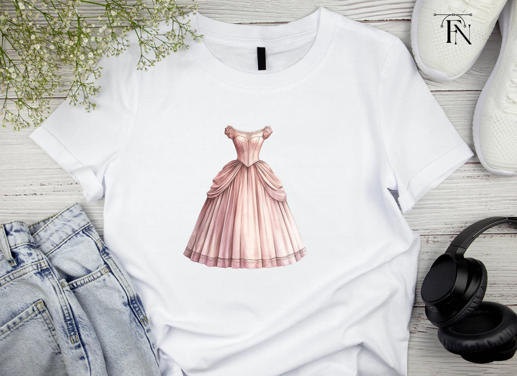 Elegant Pink Victorian Gown Clipart Bundle