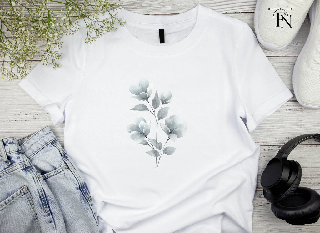 Elegant Gray Floral Clipart Bundle
