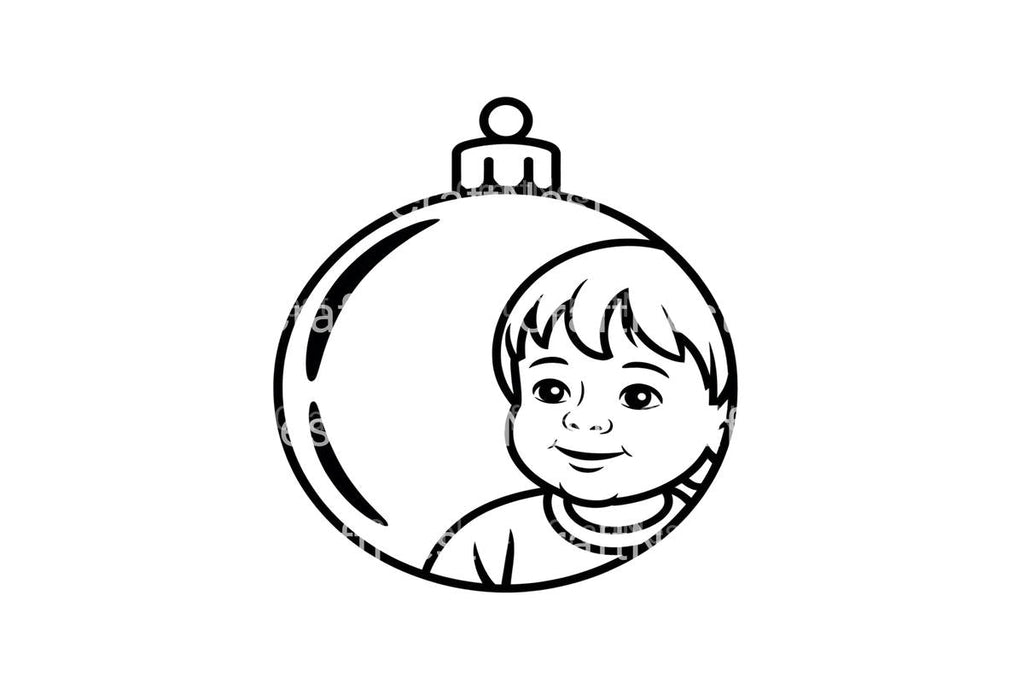 Christmas Ornament Boy Coloring Books
