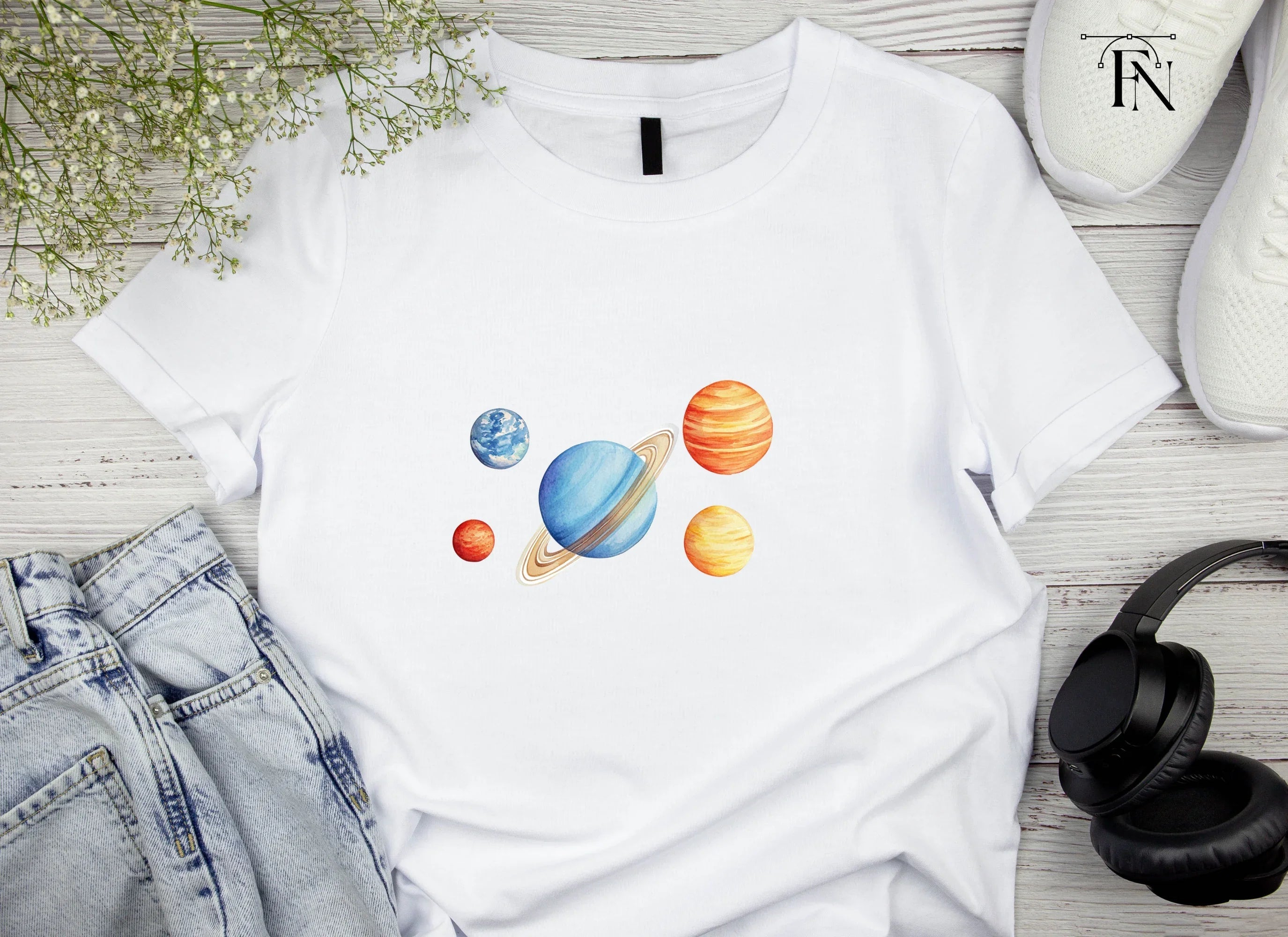 Solar System Planets Clipart Bundle