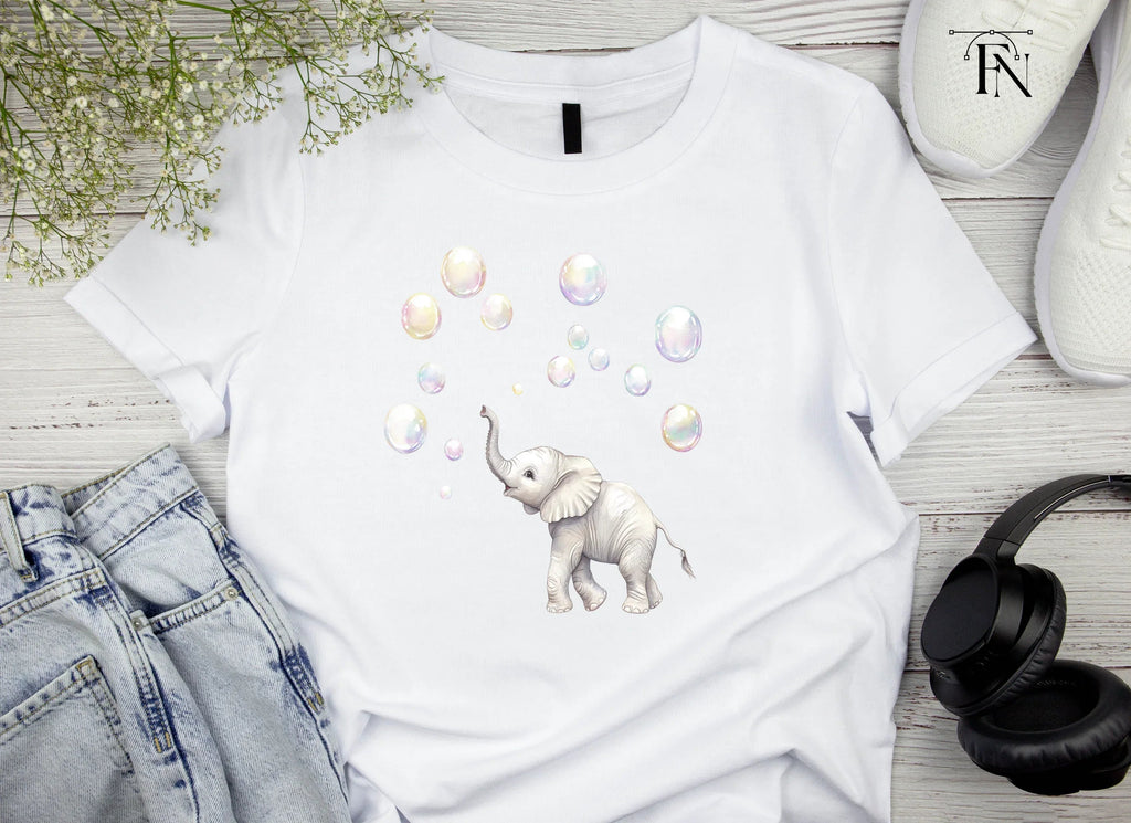 Playful Elephants and Bubbles Clipart Bundle