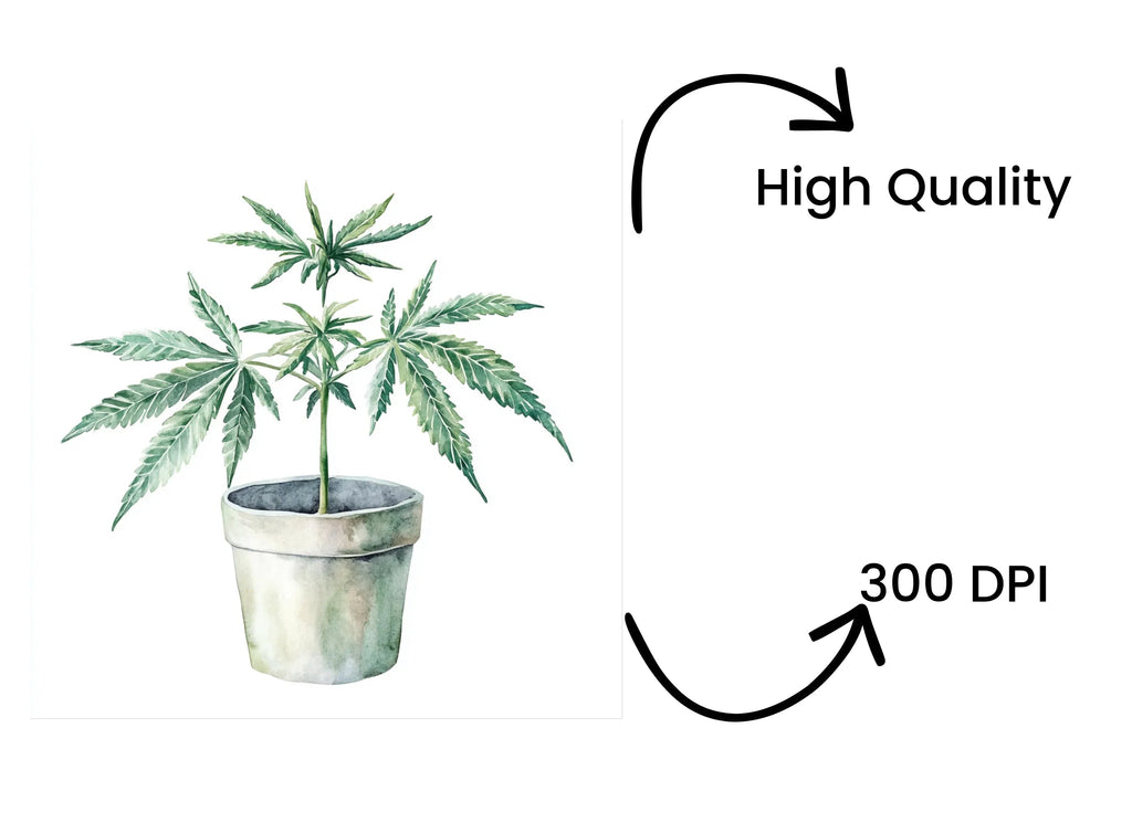 Cannabis Plant Clipart Bundle