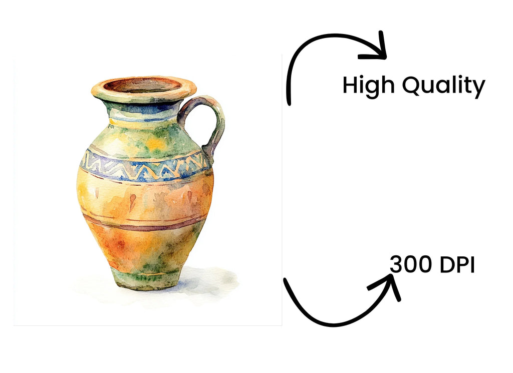Ancient Greek Pottery Clipart Bundle