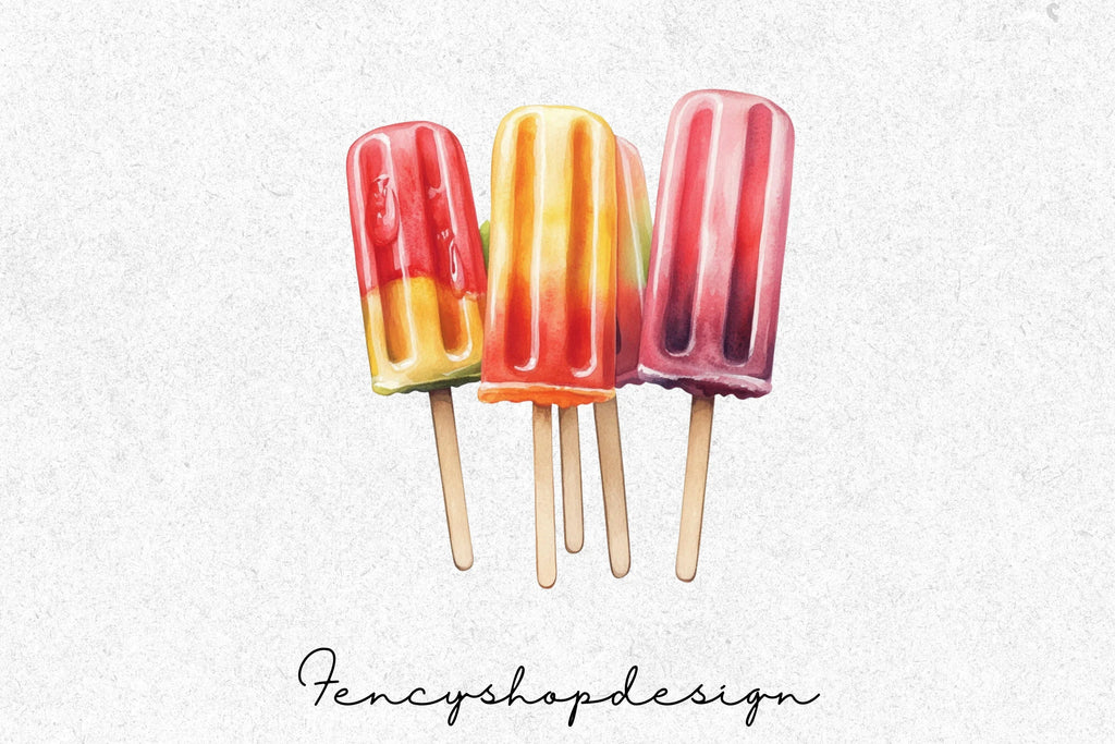 Summer Frozen Treats Clipart Bundle