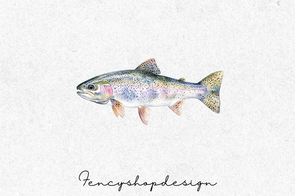 Trout Fish Clipart Bundle