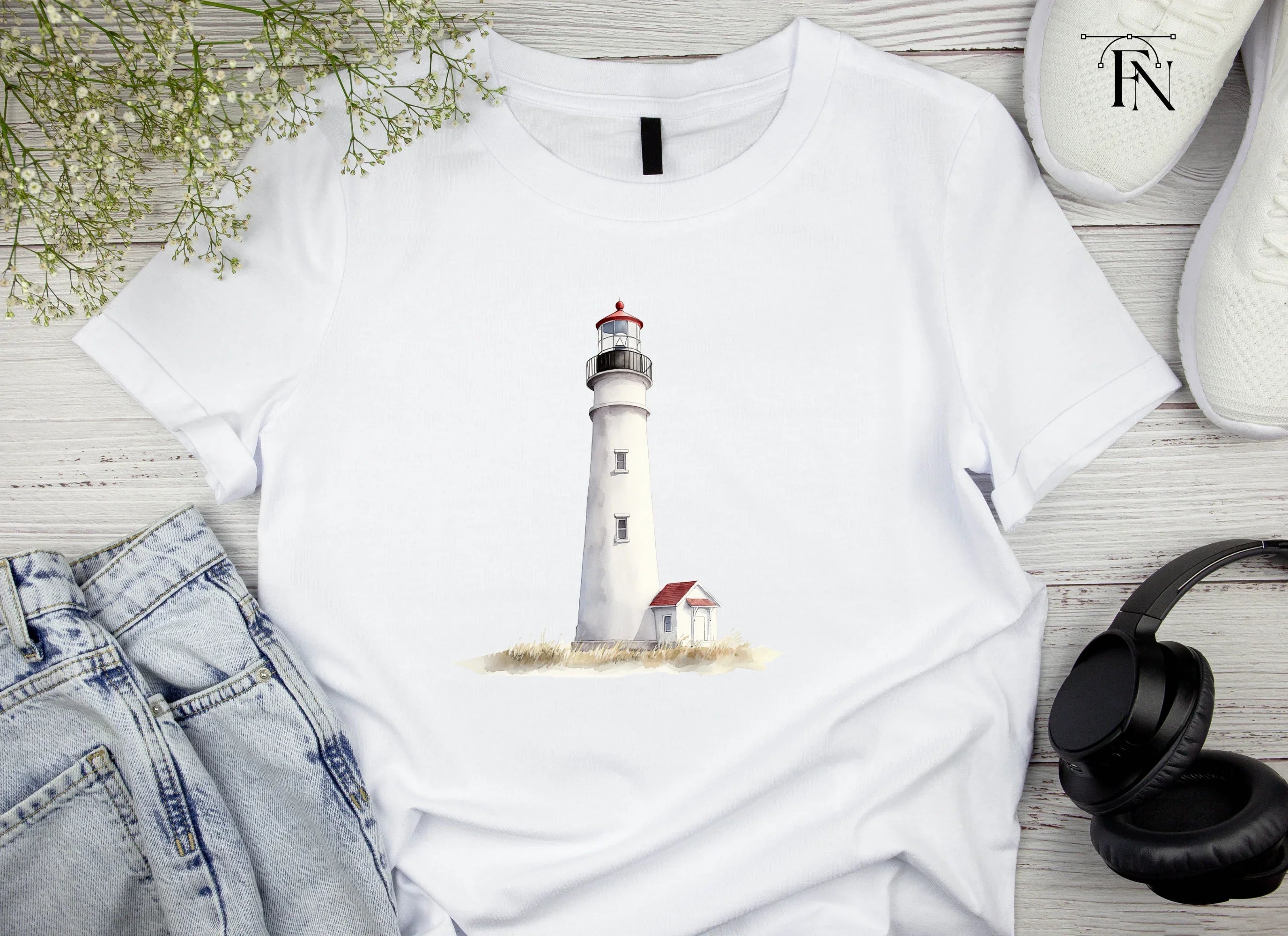 Coastal Lighthouse Clipart Bundle
