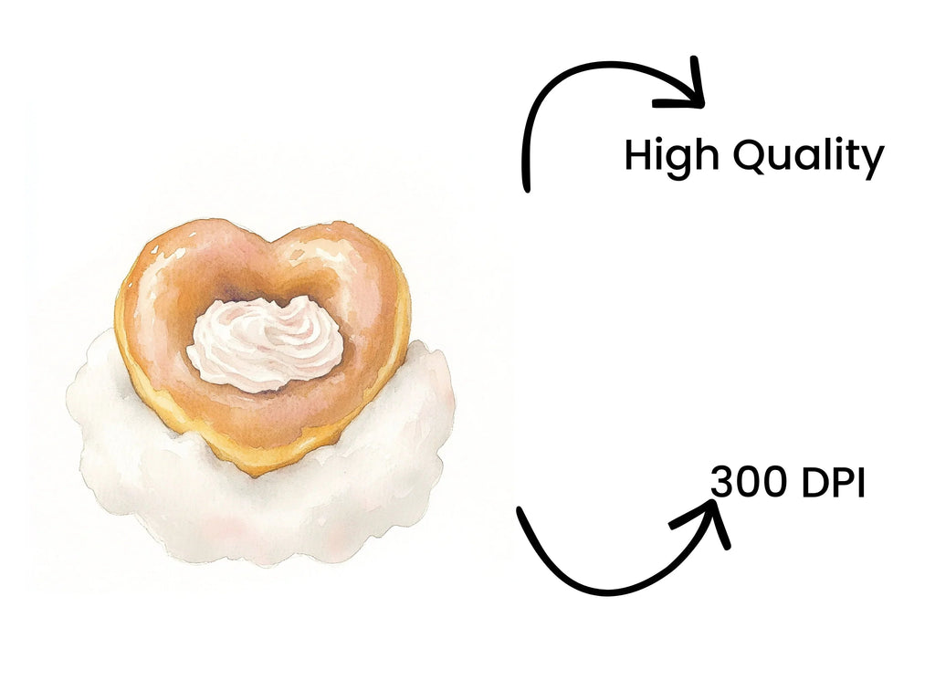 Sweet Dreamy Donut Cloud Clipart Bundle