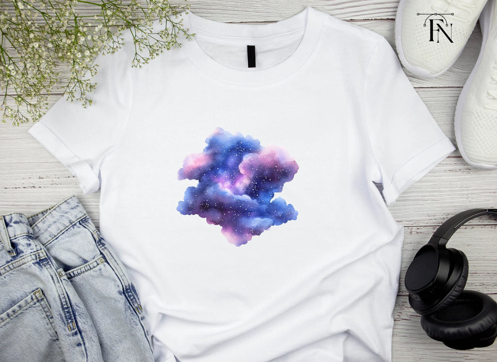 Mystical Galaxy Cloud Clipart Bundle