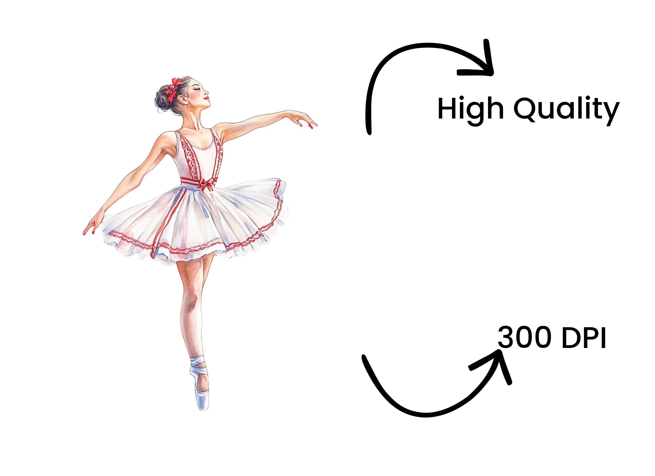 Elegant Ballerina Clipart Bundle