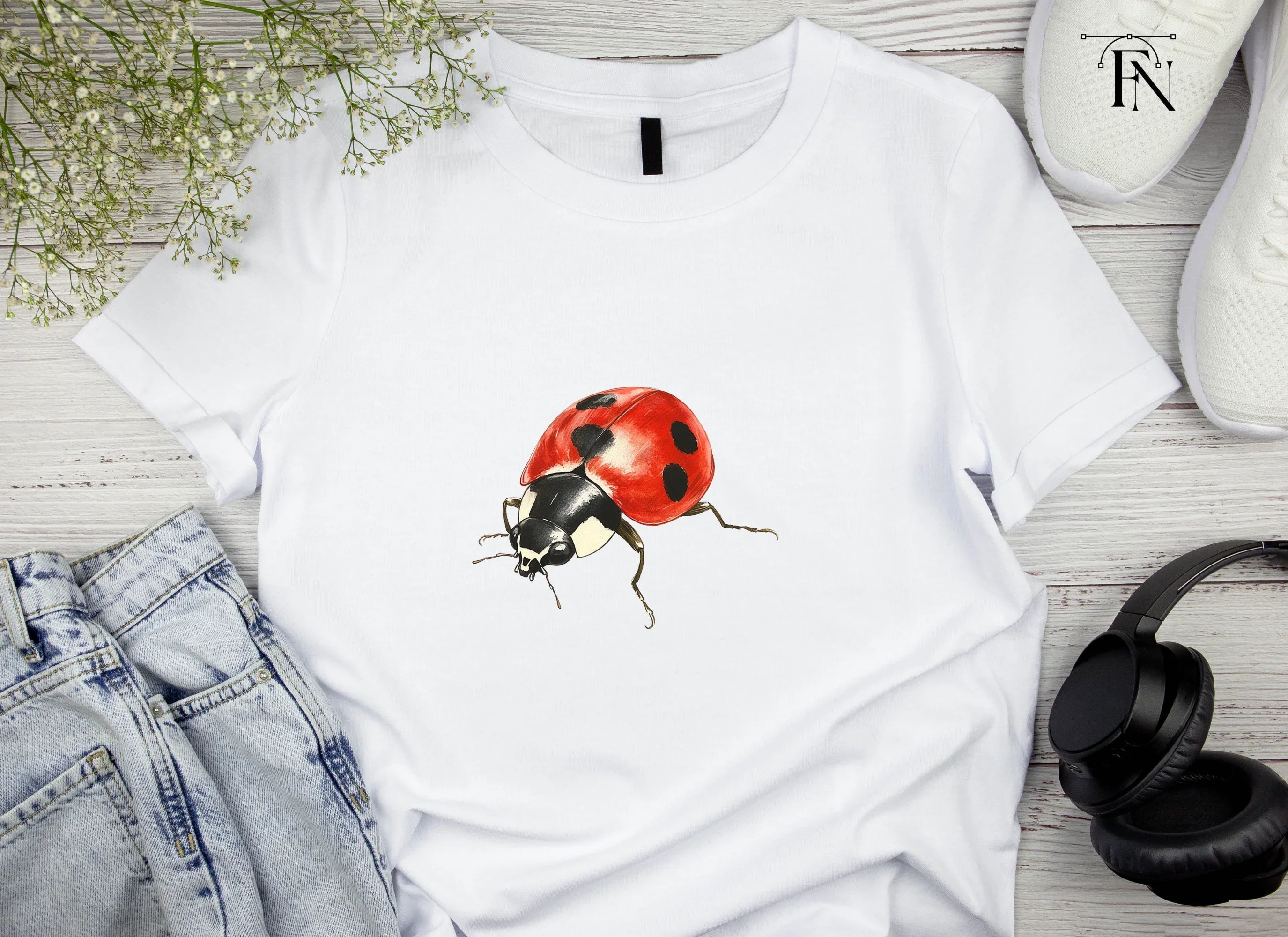 Realistic Ladybug Clipart Bundle
