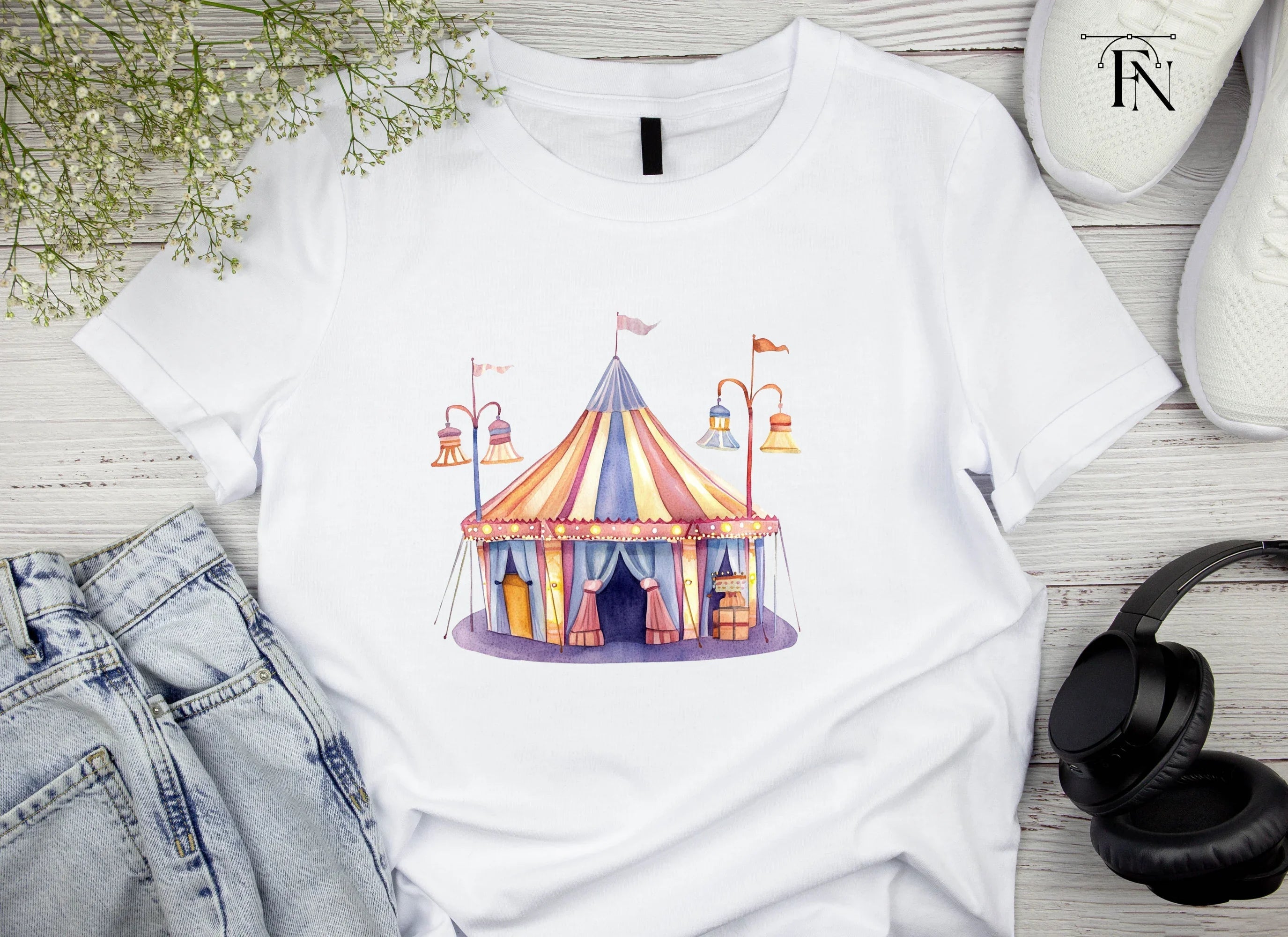 Circus Tent Clipart Bundle