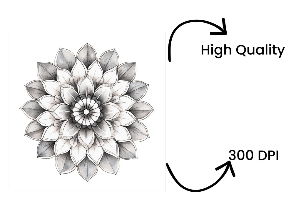 Elegant Monochrome Mandala Clipart Bundle