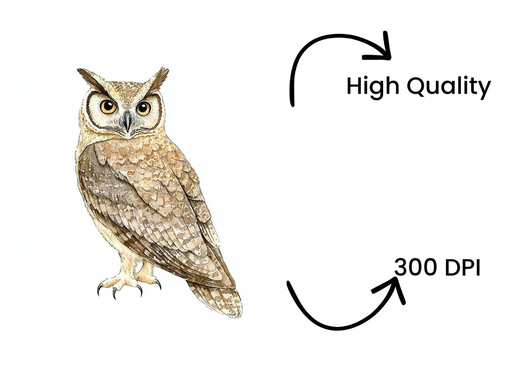 Great Horned Owl Clipart Bundle