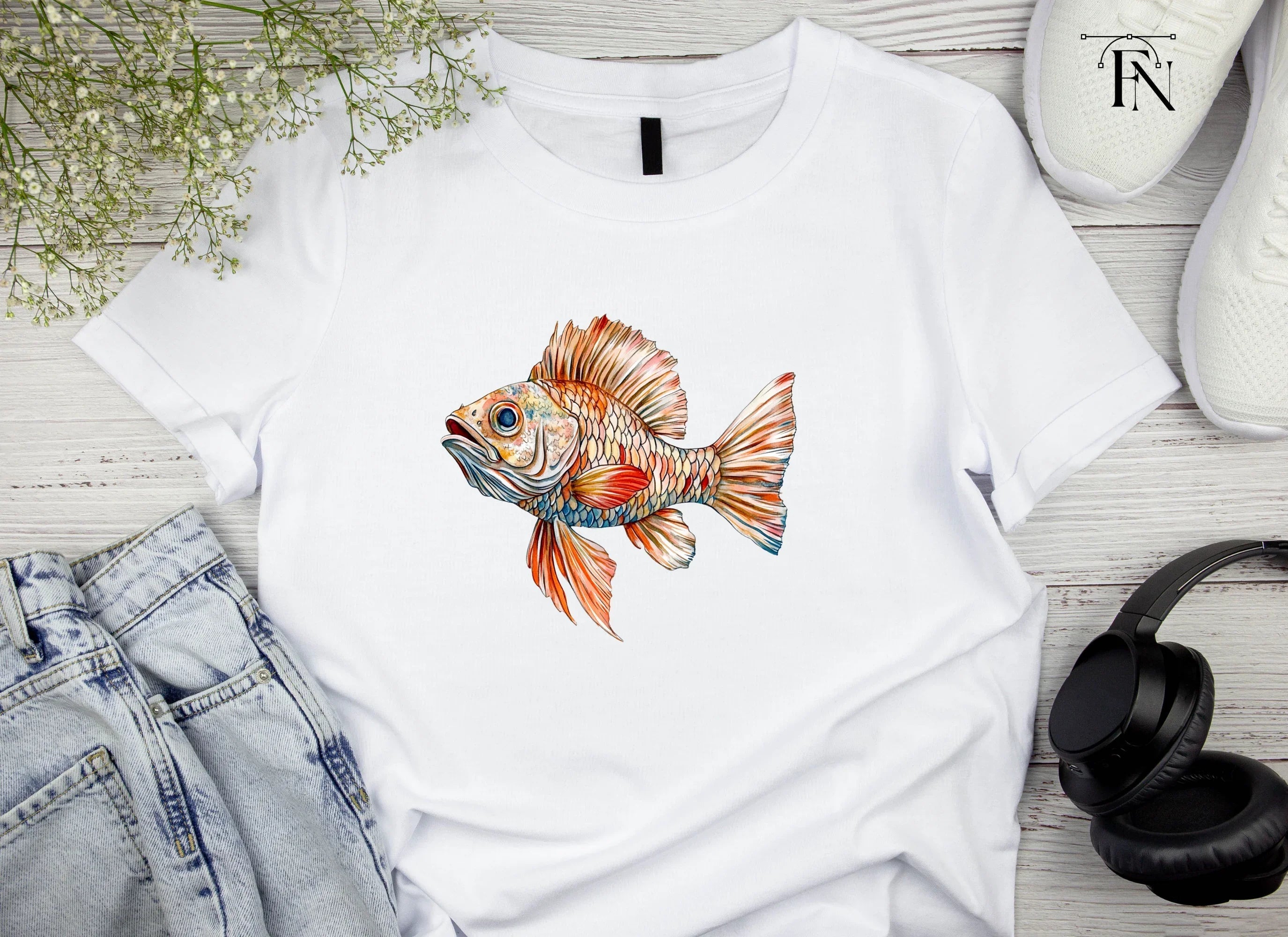 Vibrant Goldfish Clipart Bundle