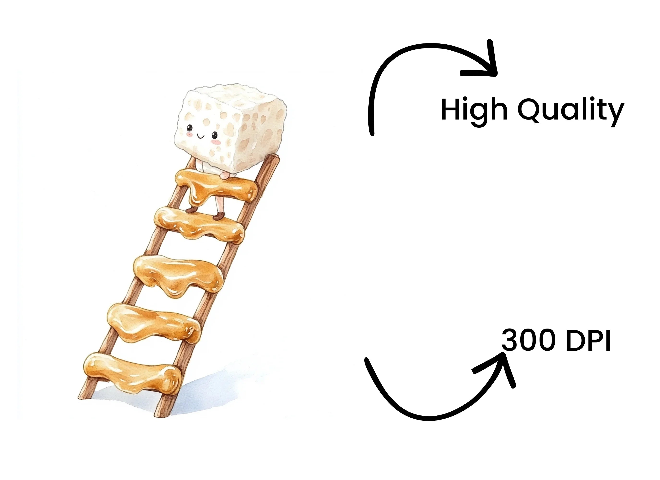 Adorable Marshmallow Ladder Clipart Bundle