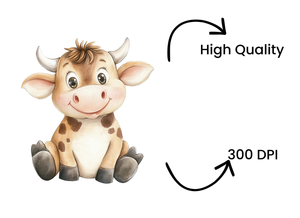 Adorable Cow Clipart Bundle