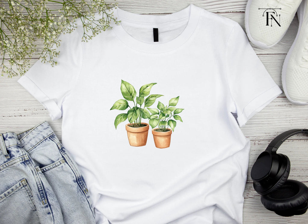 Green Potted Houseplants Clipart Bundle