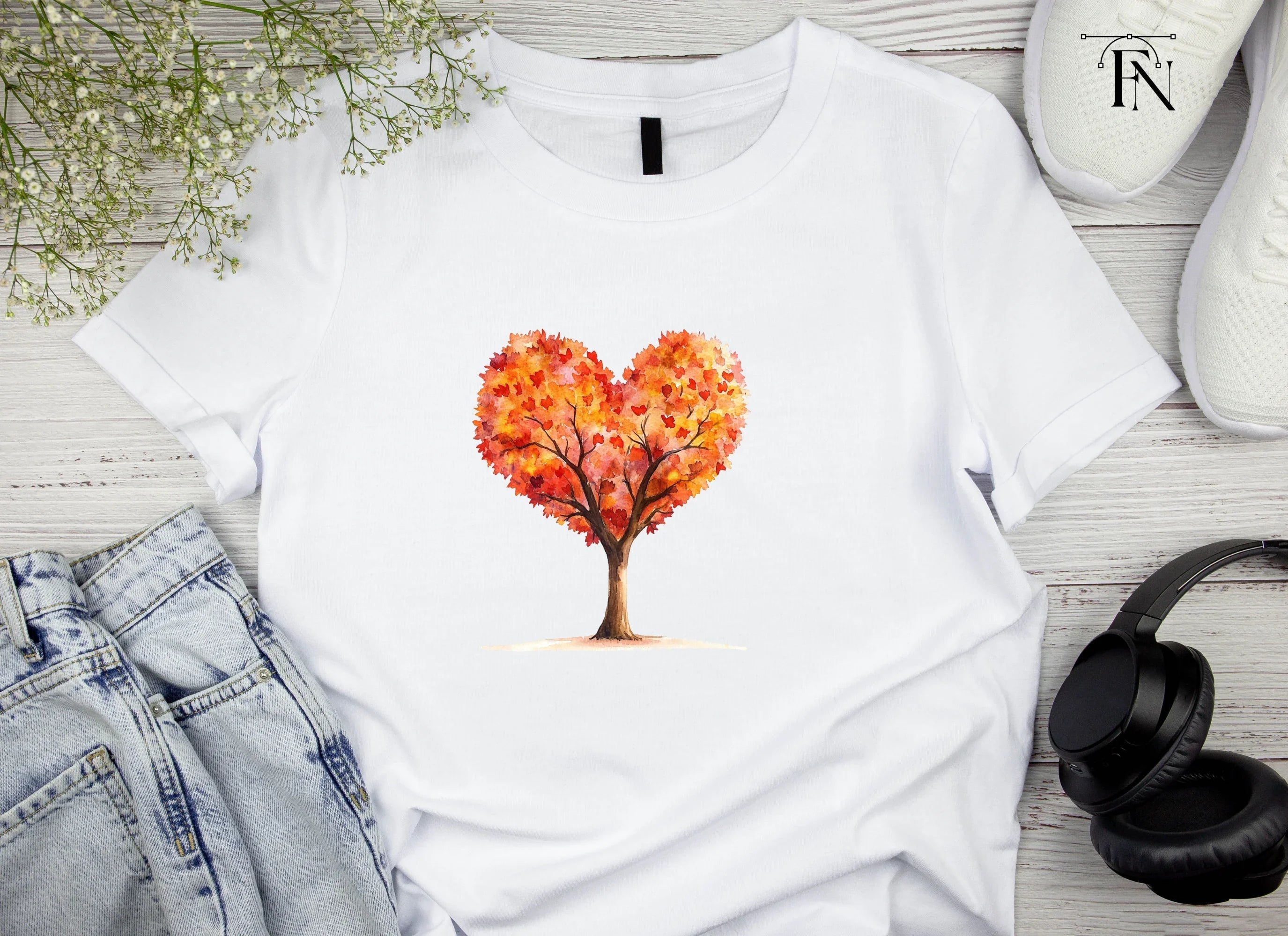 Heart Tree Clipart Bundle