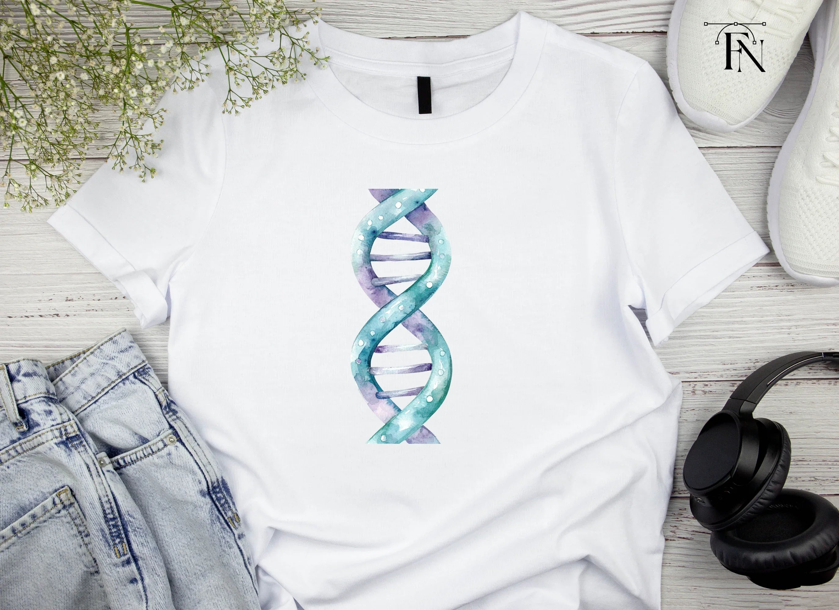 DNA Strands Clipart Bundle