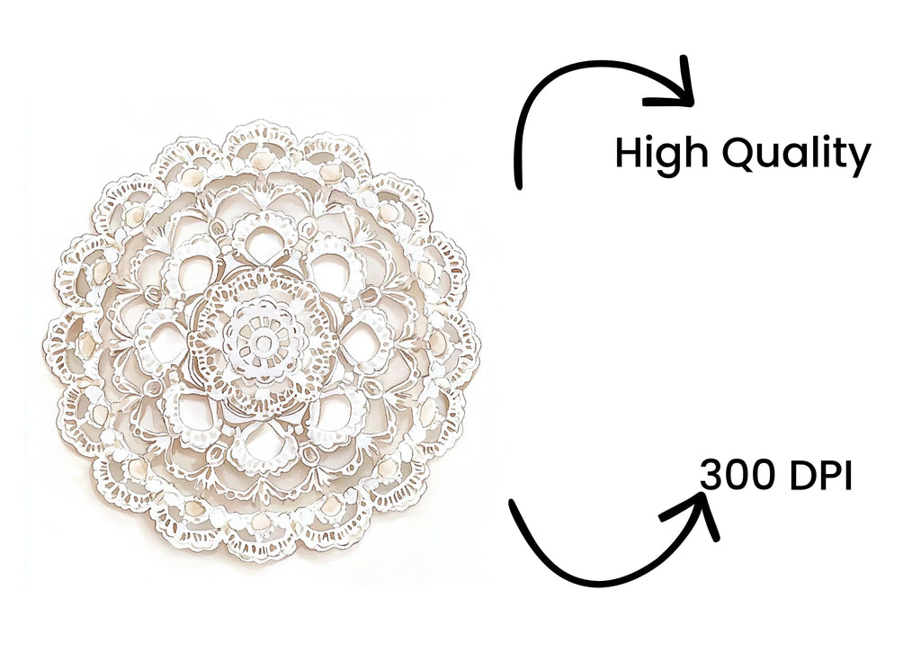 Elegant Lace Doilies Clipart Bundle