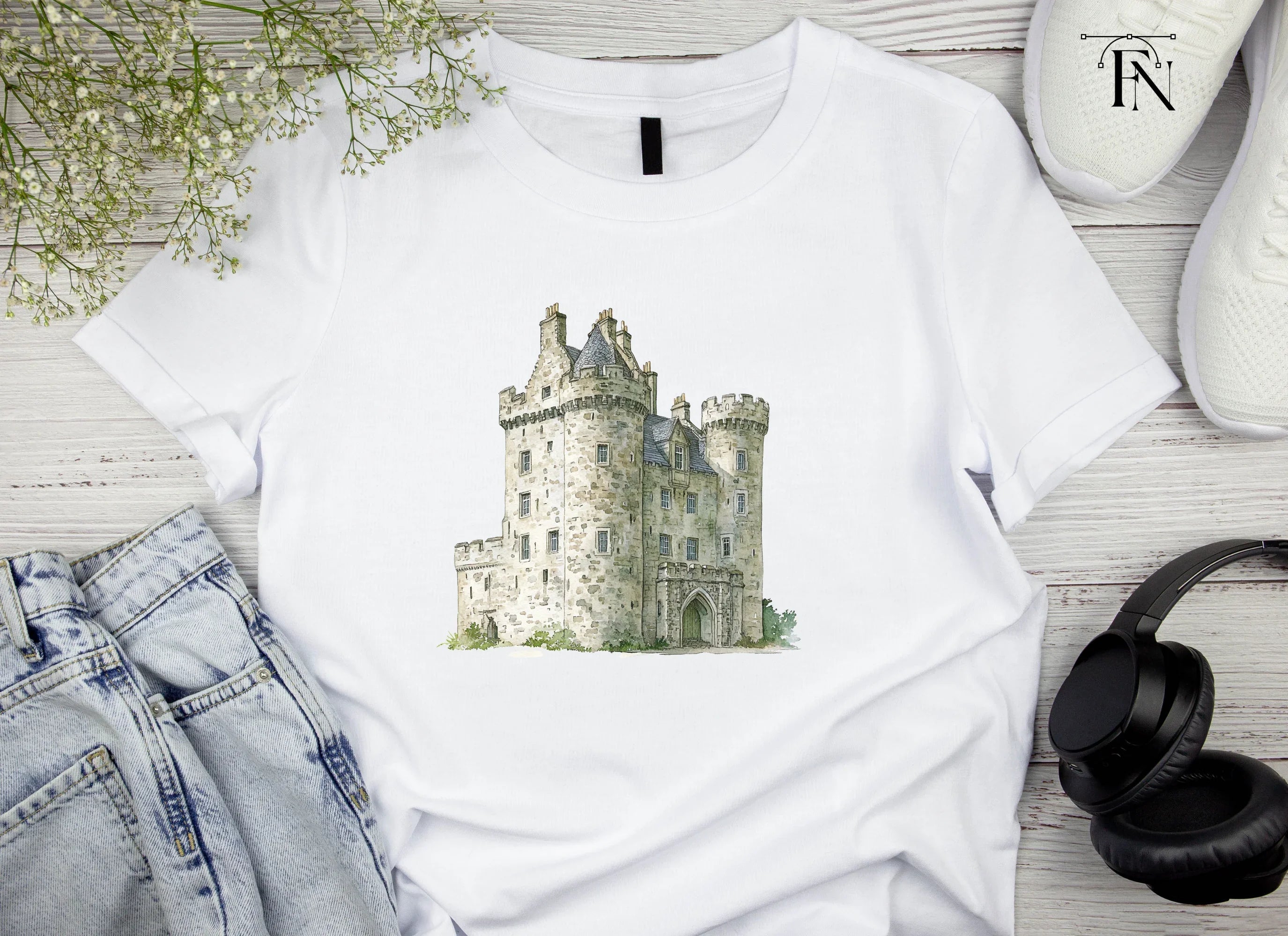 Historic Scottish Castles Clipart Bundle