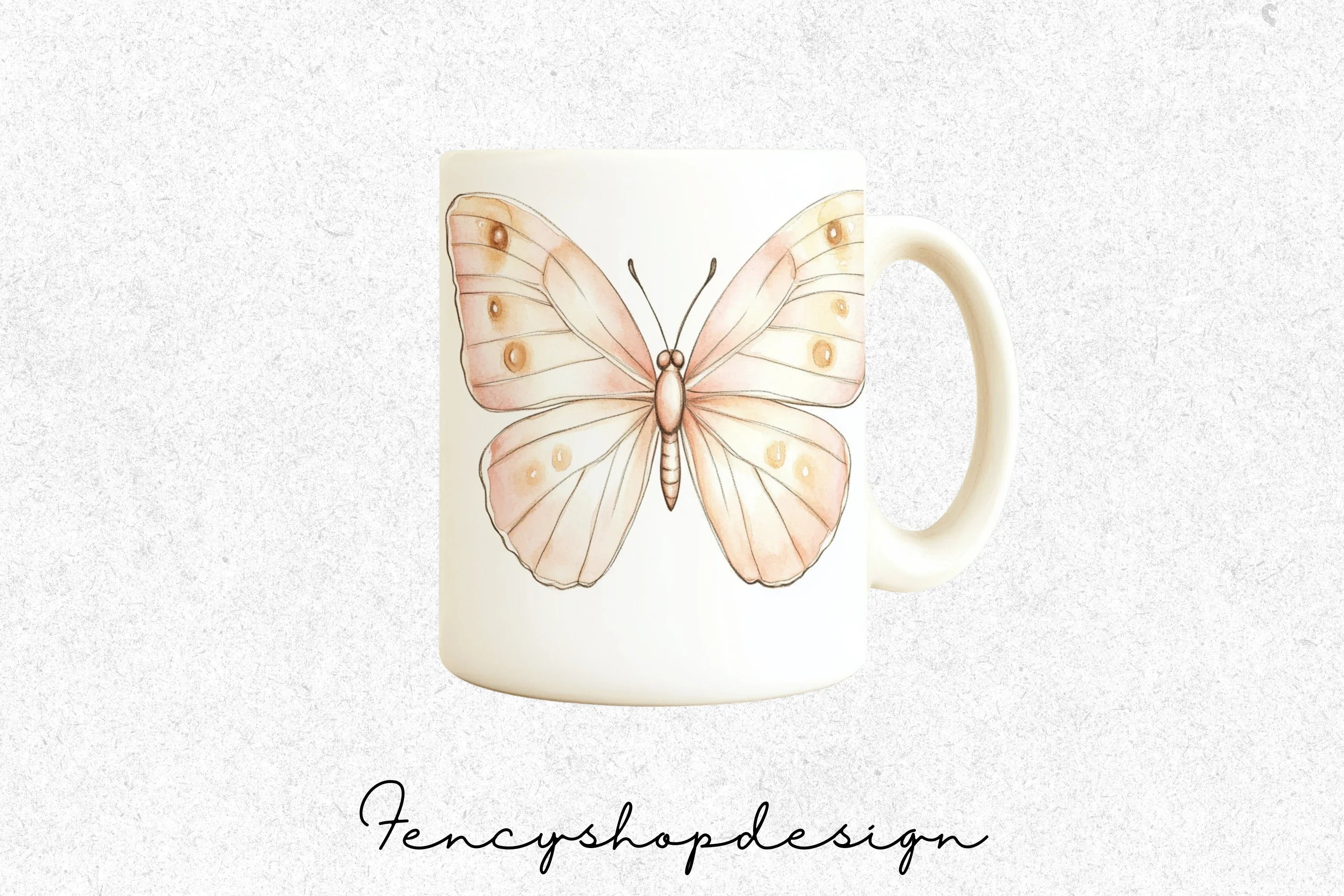 Butterfly Mugs Clipart Bundle