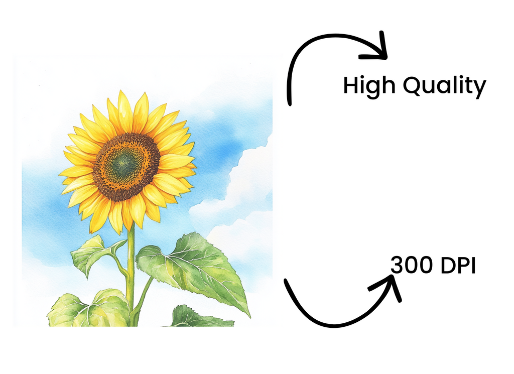 Bright Sunflower Illustrations Clipart Bundle