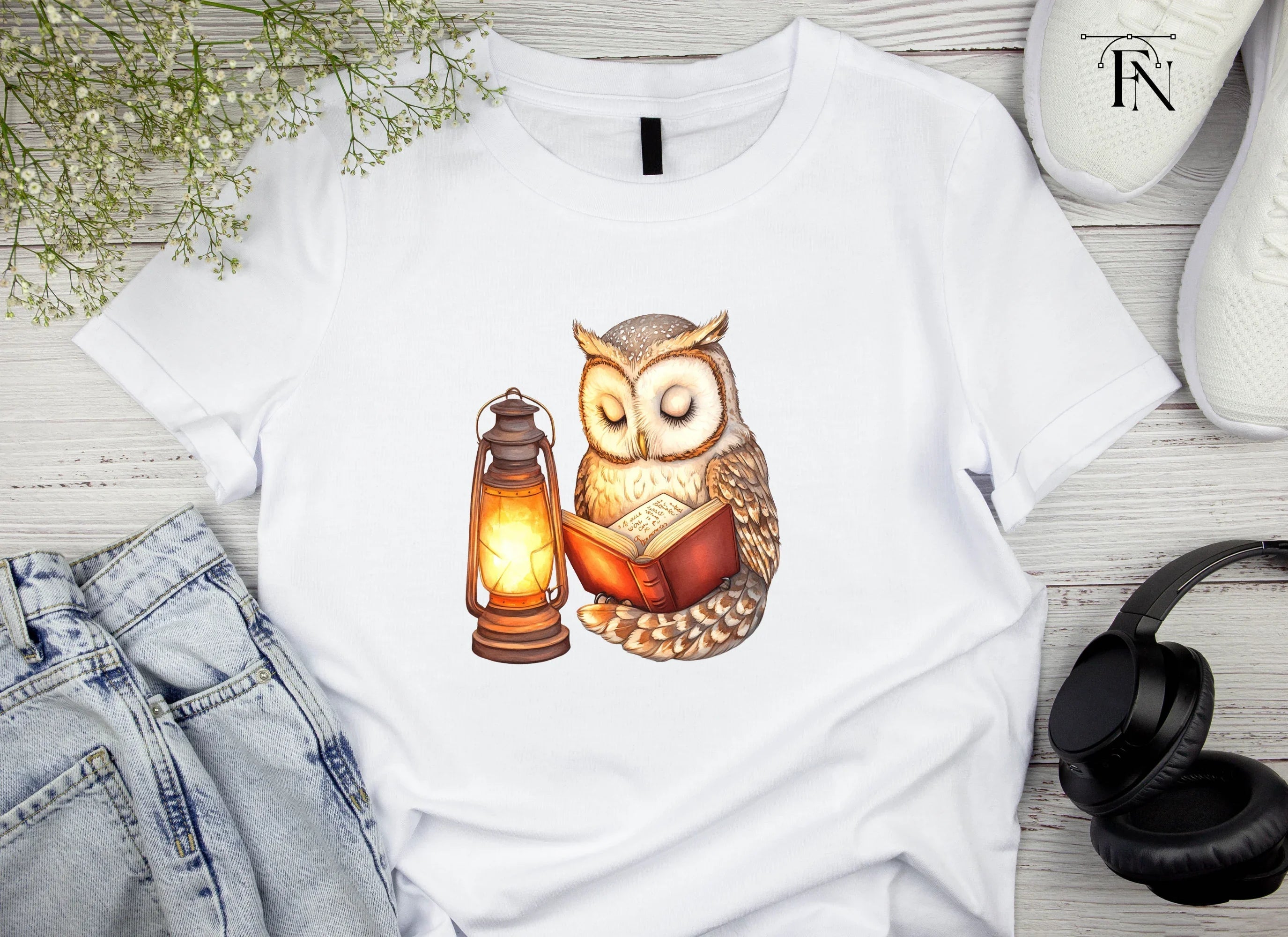 Wise Owls Reading Clipart Bundle