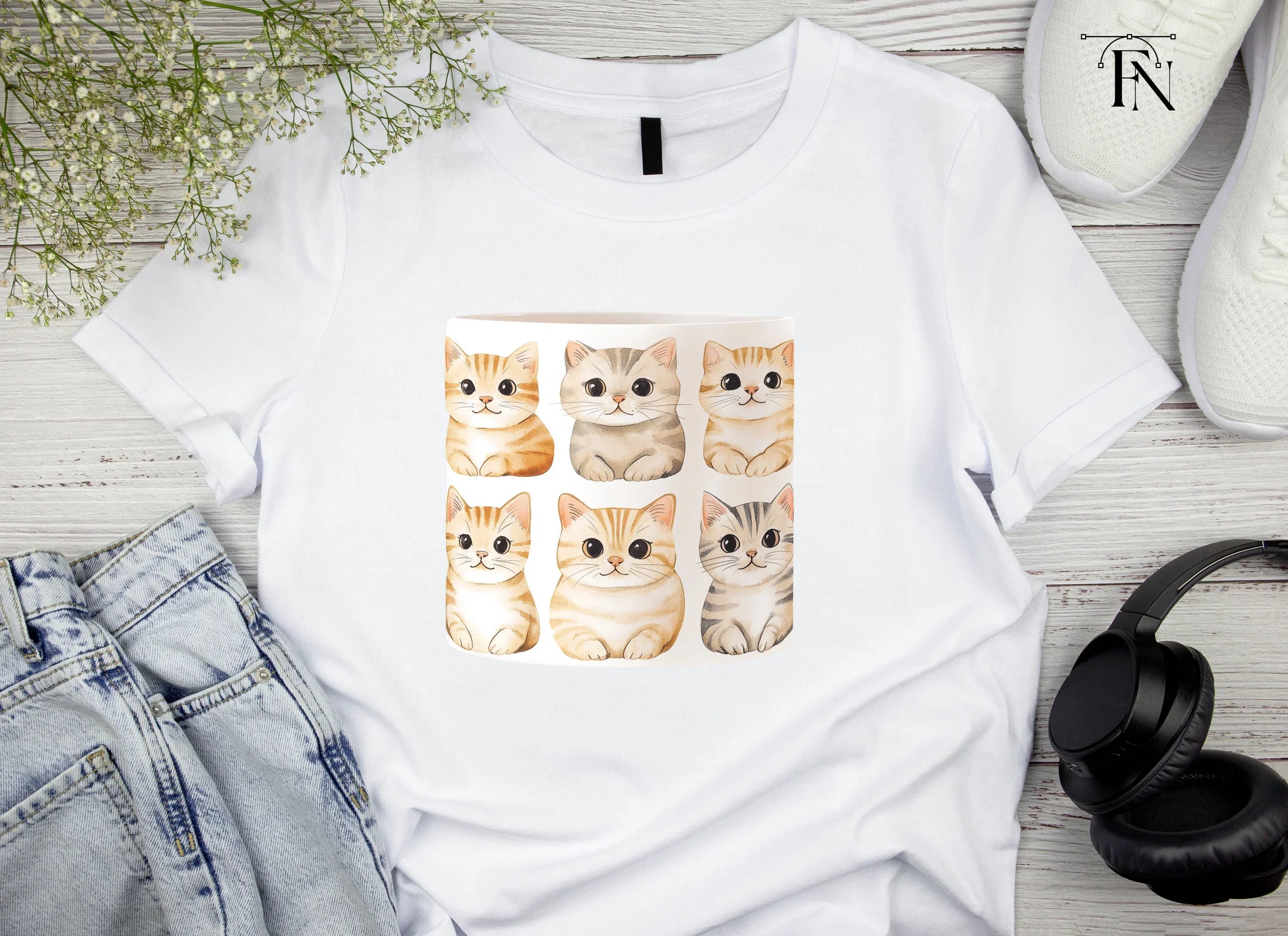 Cute Kitten Clipart Bundle