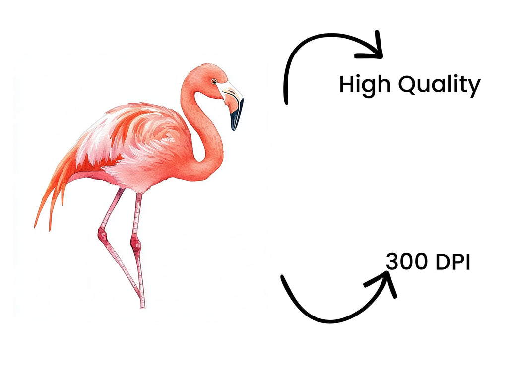 Pink Flamingo Clipart Bundle