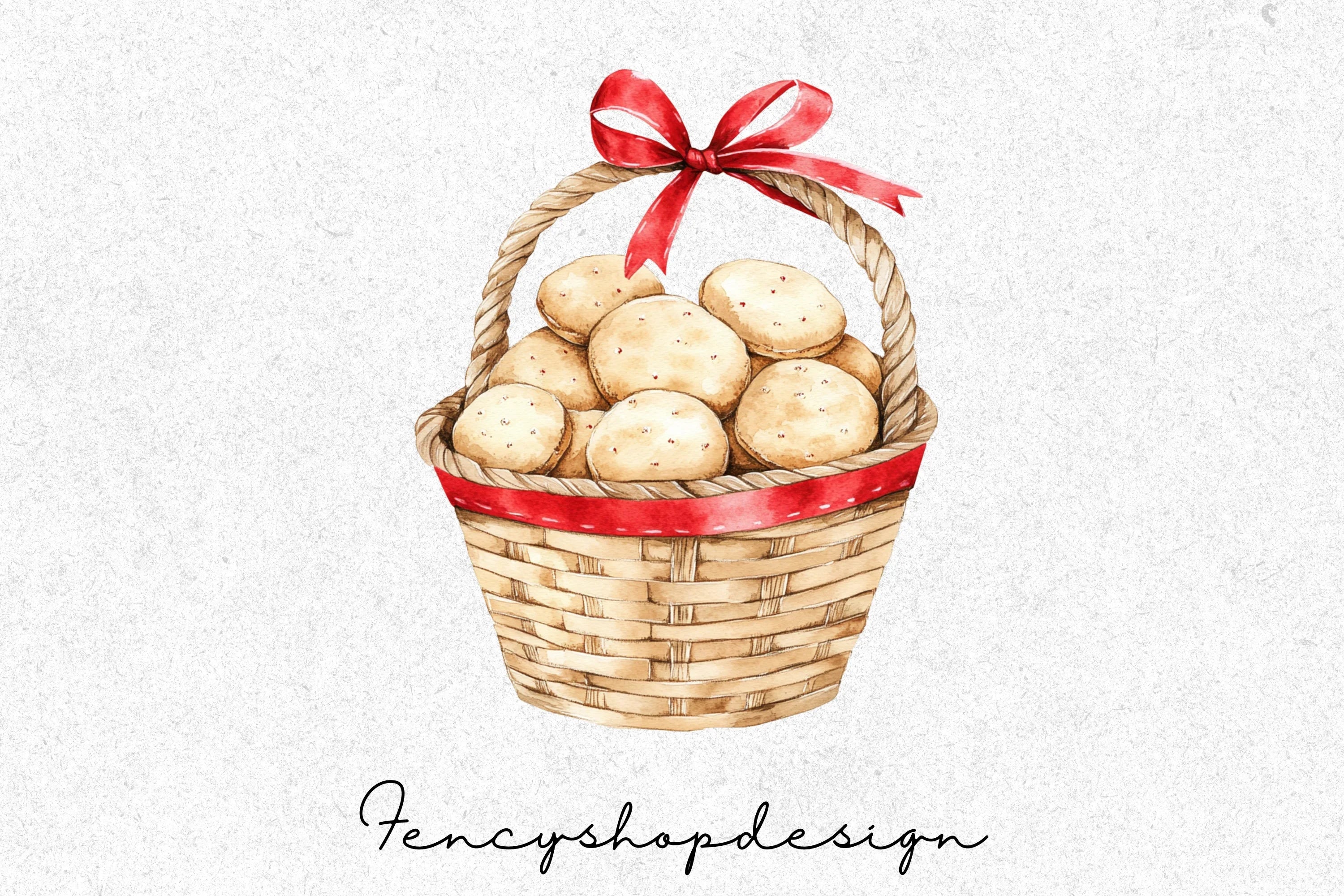 Christmas Treats Baskets Clipart Bundle