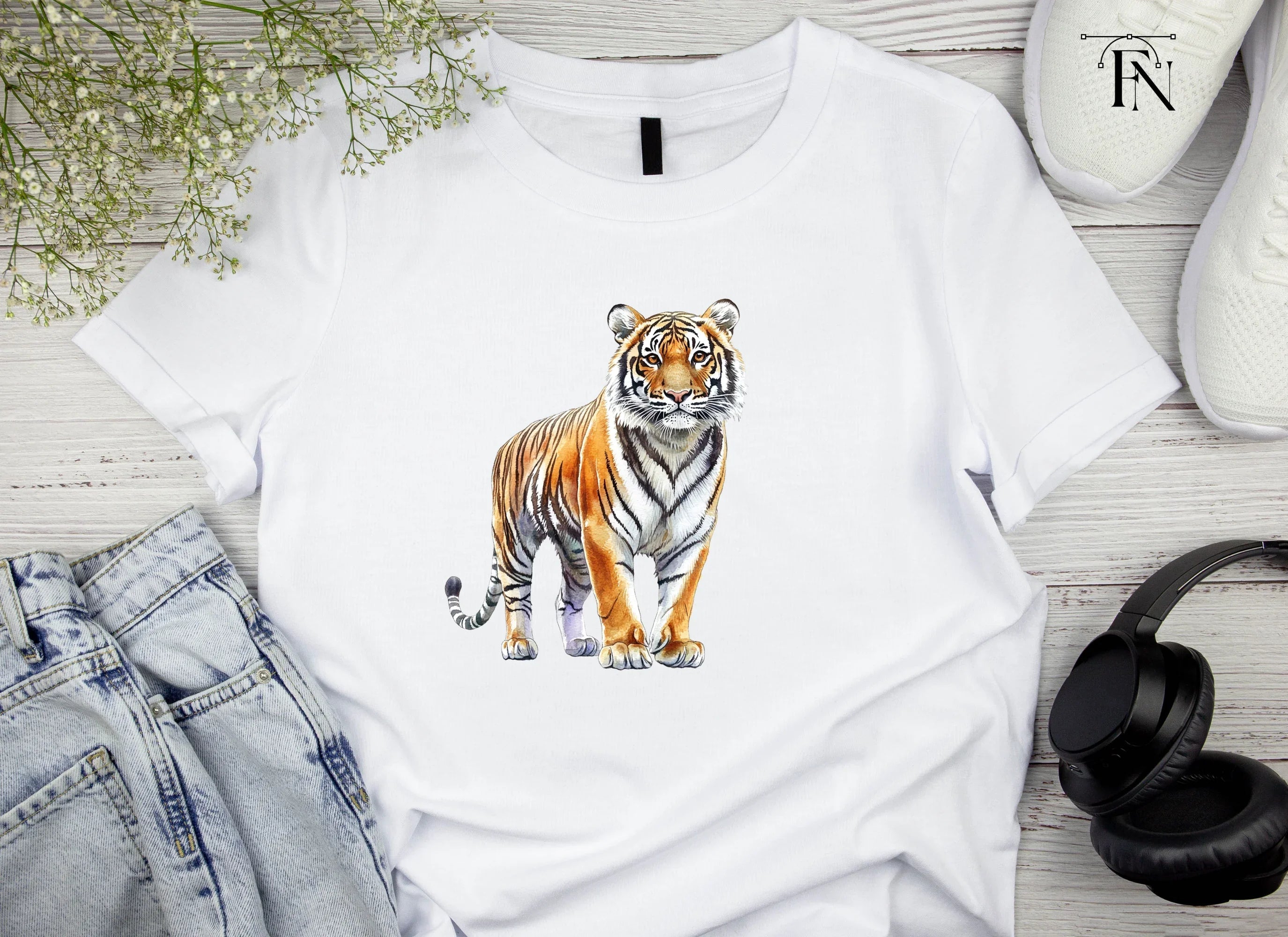 Majestic Tiger Clipart Bundle