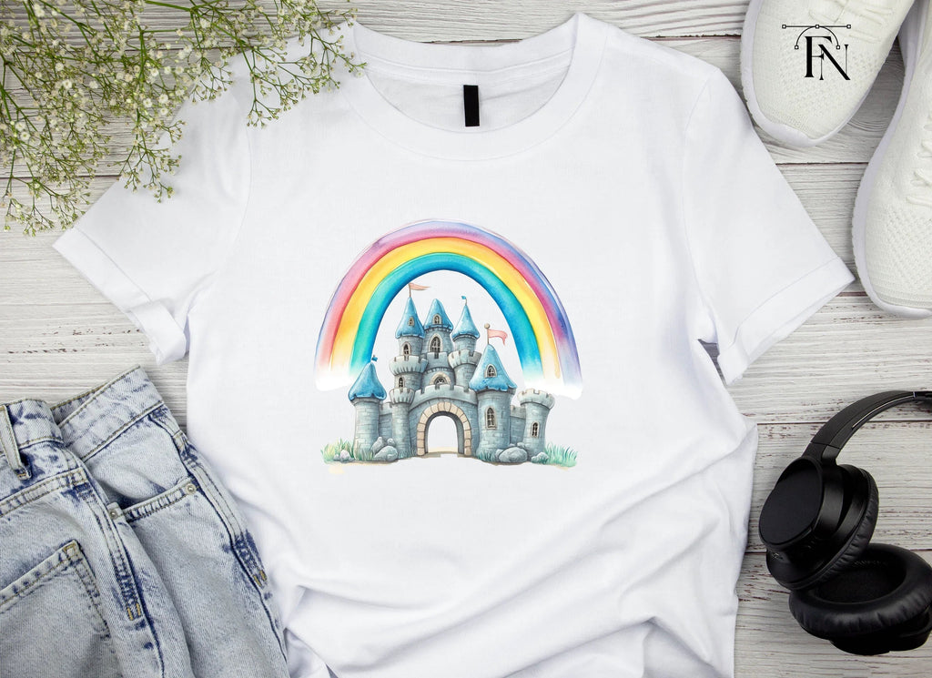 Magical Rainbow Castle Clipart Bundle