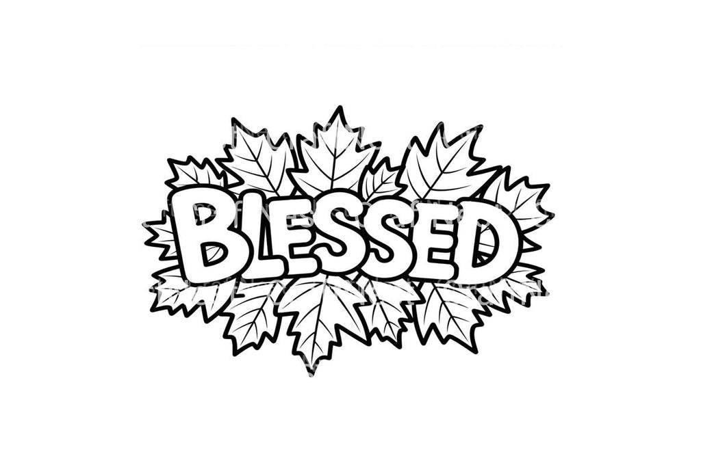 Blessed Autumn Leaves Coloring Books