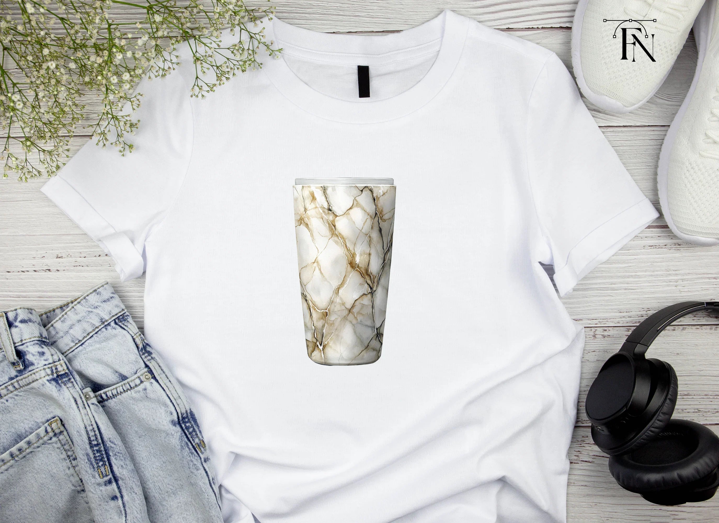 Marble Tumbler Clipart Bundle