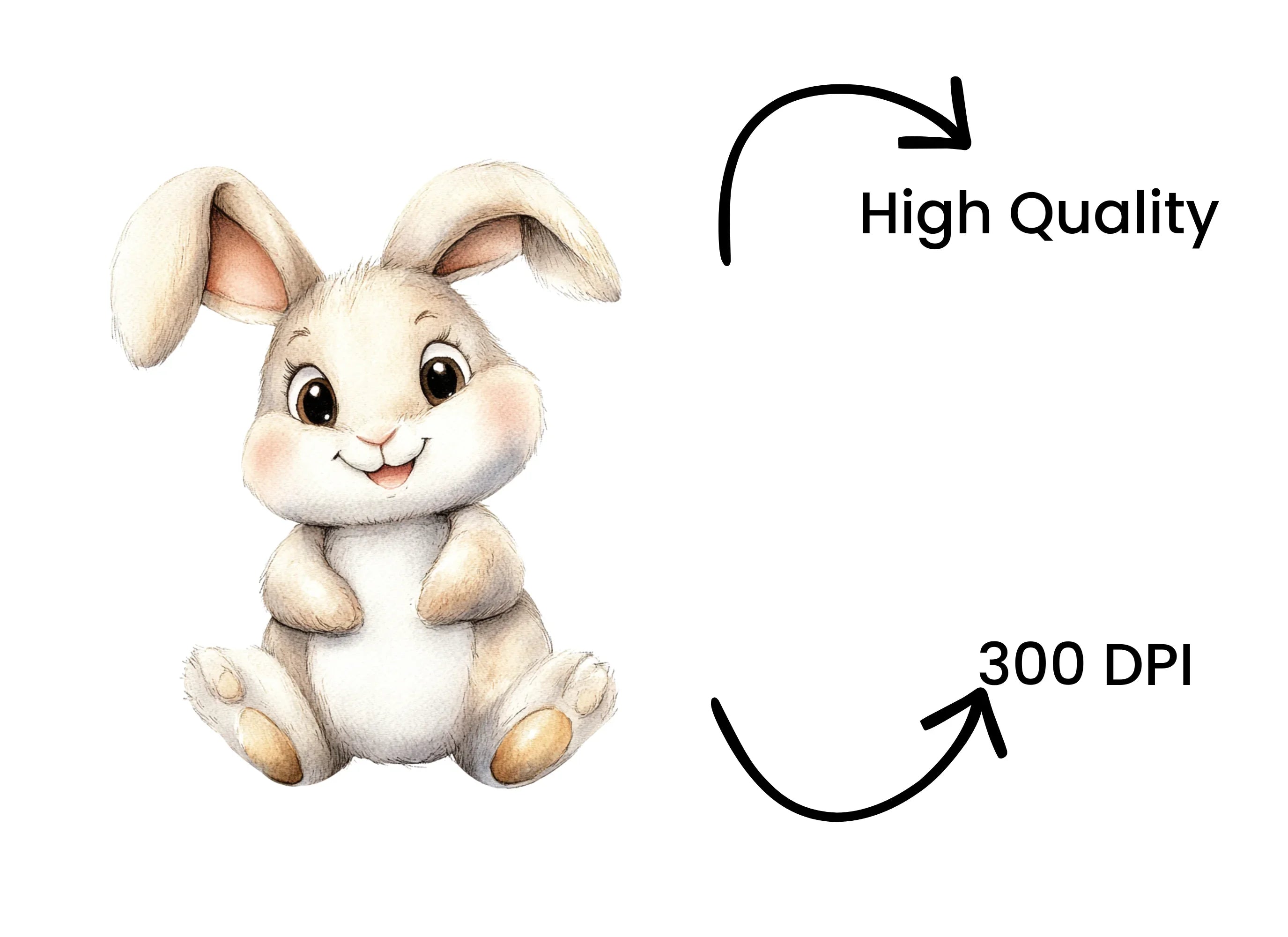 Adorable Bunny Clipart Bundle
