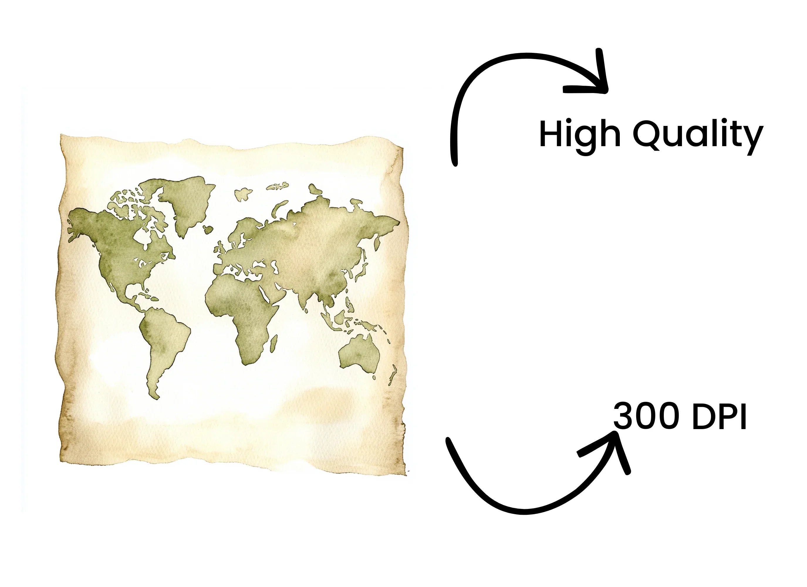 World Map Clipart Bundle