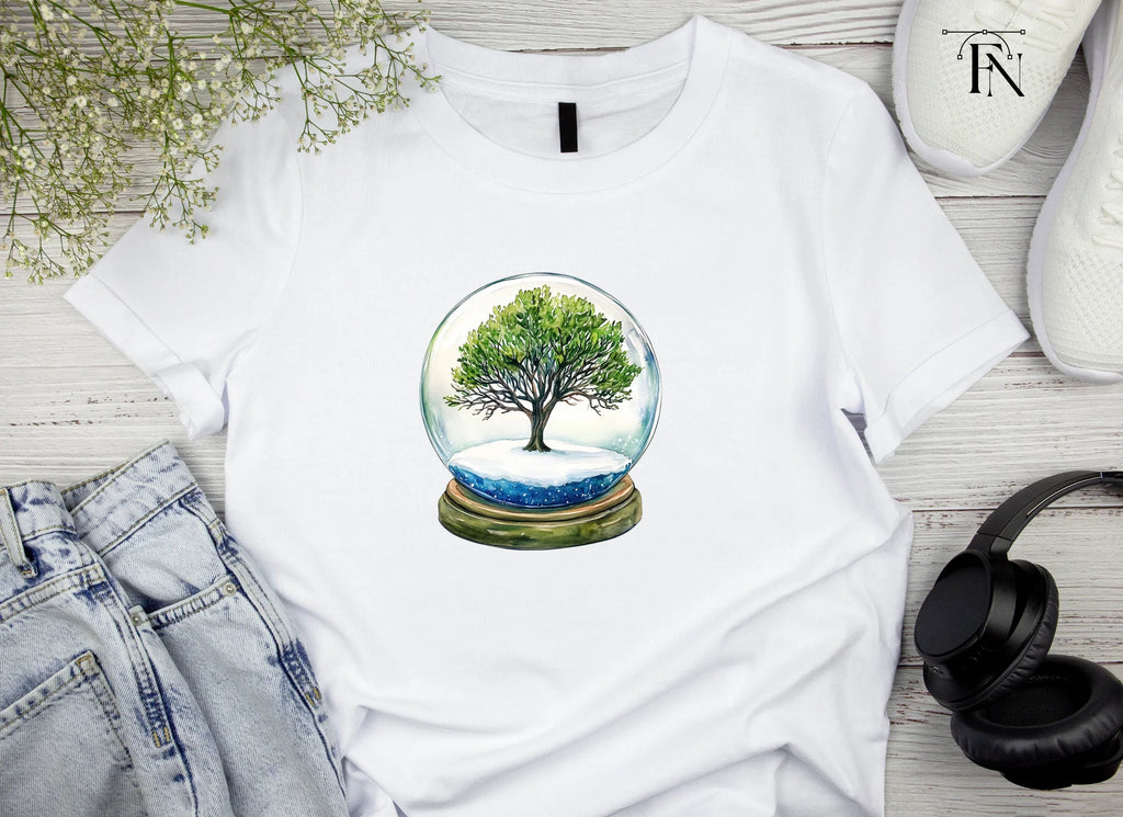 Snow Globe Trees Clipart Bundle