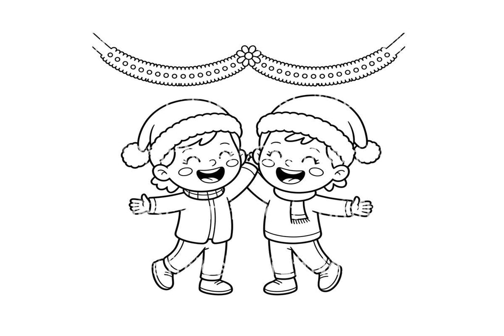 Happy Christmas Kids Coloring Books