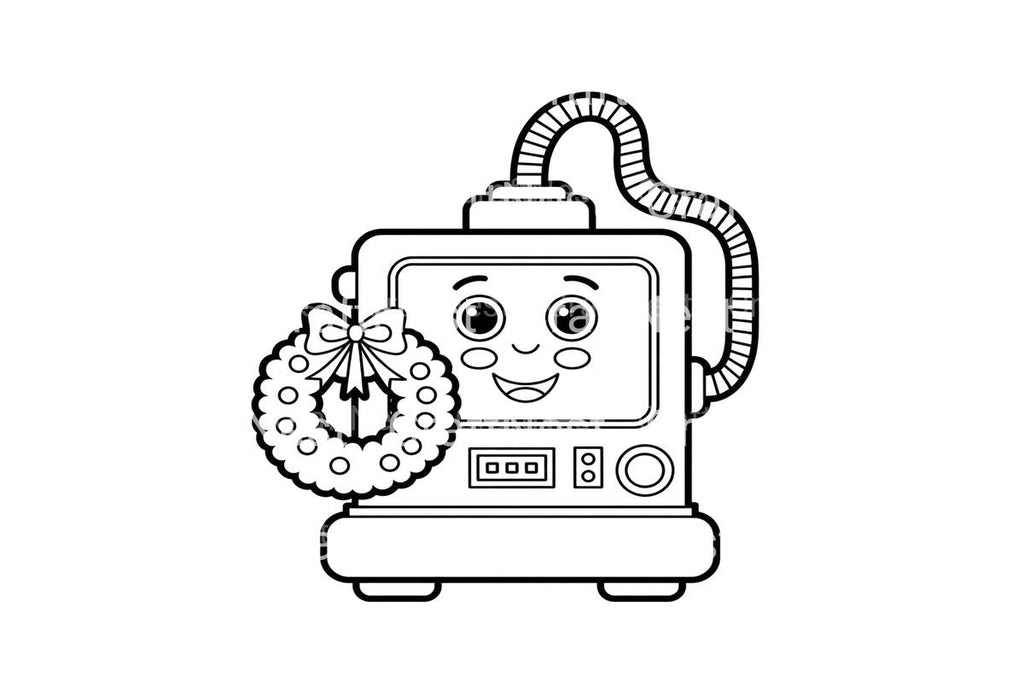 Cute Christmas Robots Coloring Books