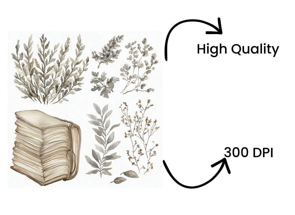 Autumn Botanical Clipart Bundle